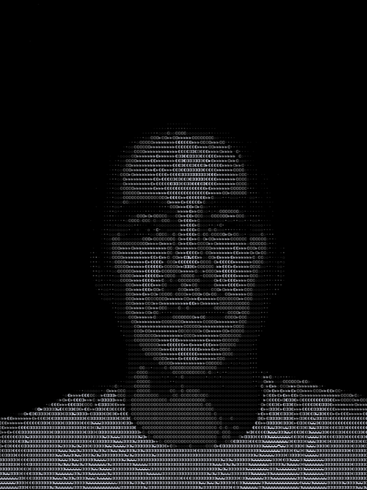 Portrait ASCII art